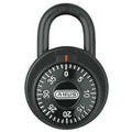Combination Padlock, Front, Black/Silver