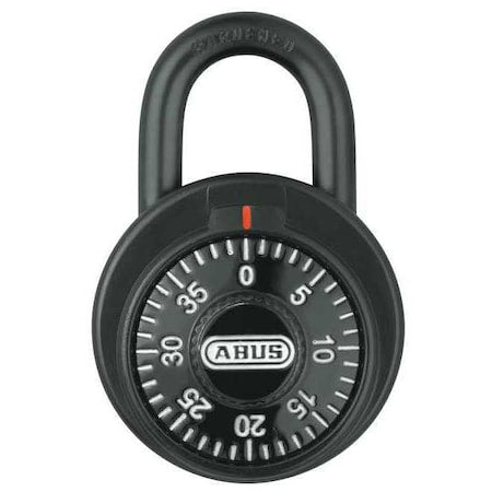 Combination Padlock, Front, Black/Silver