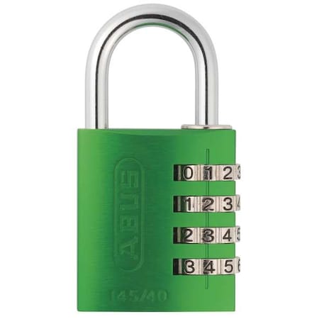 Combination Padlock, Side, Black/Silver