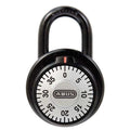 Combination Padlock, Front, Black/Silver
