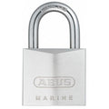 Padlock, Keyed Alike, Standard Shackle, Rectangular Brass Body, Stainless Steel Shackle, 27/32 in W