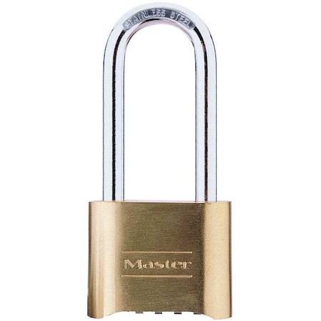 Combination Padlock, 1 1/2 in, Rectangle