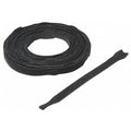 Hook and Loop Strap, 8 in, 0.75 in W, Black, 45 PK
