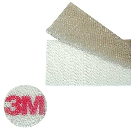 Reclosable Fastener, Disc, Acrylic Adhesive, 1/2 in, Clear, 1440 PK