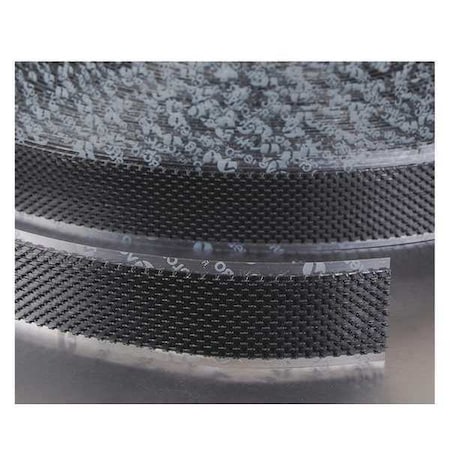 Reclosable Fastener, Acrylic Adhesive, 75 ft, 1 in W, Black