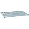 Shelf, Ventilated Style, 48 in D, 24 in W, 3 7/16 in H, Blue, Taupe