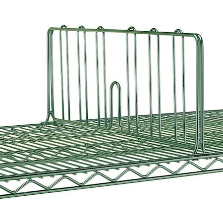 Shelf Divider, 2x8x24in, PolymStnlStl, PK6