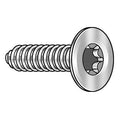Sheet Metal Screw, #0-42 x 1/4 in, Zinc Plated Steel Flat Head Torx Drive, 50 PK