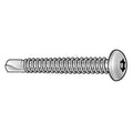 Tamper Resistant Screw, 1 in, Plain Finish, 410 Stainless Steel, Pan Head Torx Drive, 25 PK