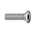 1/4"-20 x 1-1/2 in Torx Flat Machine Screw, Zinc Plated Steel, 25 PK