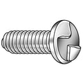 #8-32 x 3/4 in One-Way Round Tamper Resistant Screw, Zinc Plated Finish, Steel, 100 PK