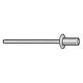 Blind Rivet, Dome Head, 3/16 in Dia., 45/64 in L, Aluminum Body, 250 PK