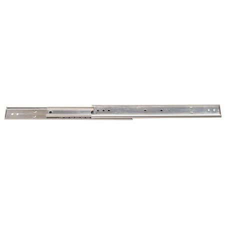 Drawer Slide, Side Mount, Full, Conv., 1/2""W,PR