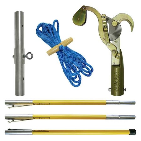 FG Series Fiberglass Tree Pruner Kit with (3) 6 ft Pole
