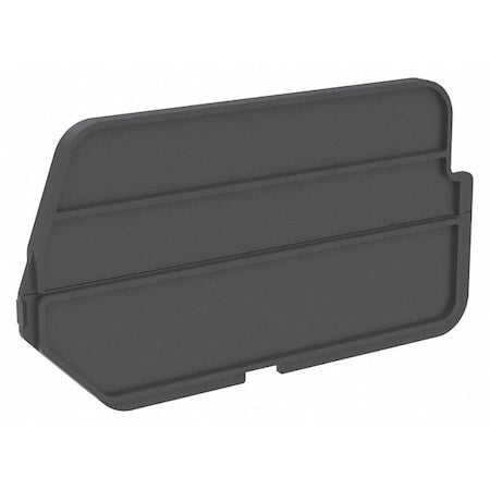 Plastic Divider, Black, 10 7/32 in L, 6 3/8 in H, 6 PK