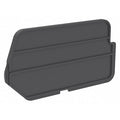 Plastic Divider, Black, 6 in L, 2 3/4 in H, 6 PK