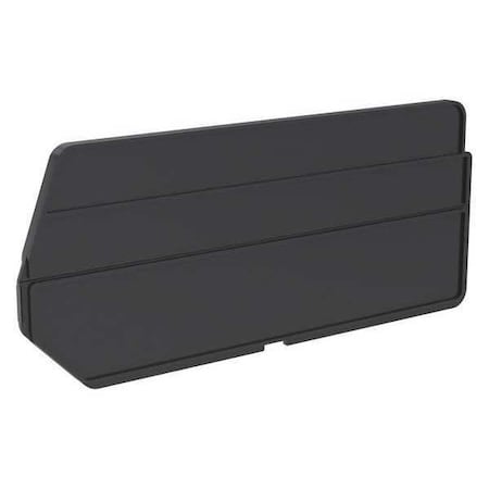 Plastic Divider, Black, 10 21/64 in L, 4 13/32 in H, 6 PK