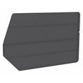 Plastic Divider, Black, 17 1/8 in L, 10 3/8 in H, 6 PK