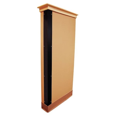 Corner Guard, Black, 1x48in, Hardware FR