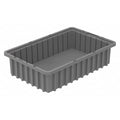 Industrial Grade Polymer, Divider Box, Gray, 16 1/2 in L, 4 in H