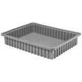 Industrial Grade Polymer, Divider Box, Gray, 22 3/8 in L, 4 in H