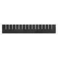 Black, Plastic Divider, 6 PK