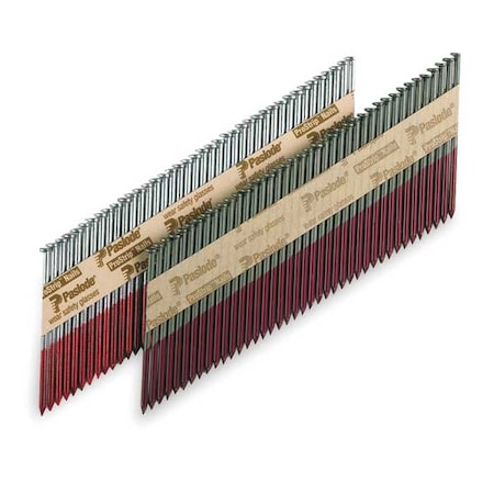 Collated Framing Nail, 3-1/4 in L, Not Applicable, Hot Dipped Galvanized, Flat Head, 30 Degrees
