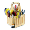 Tool Tote, Tan, Leather, 17 Pockets