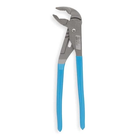 12 1/2 in Griplock V-Jaw Tongue and Groove Plier, Serrated