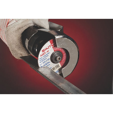 Abrasive Cut-Off Wheel, Type 1, 3 in Dia, 0.035 in Thick, 3/8 in Arbor Hole Size, Aluminum Oxide