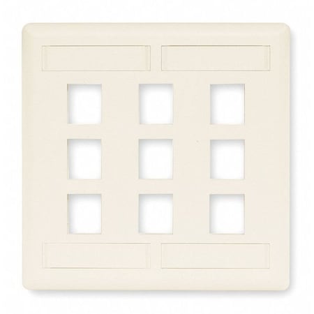 Wall Plate, 9 Port