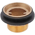 ToiletSpud, 1-1/2 x 1-1/4", Brass/Rubber