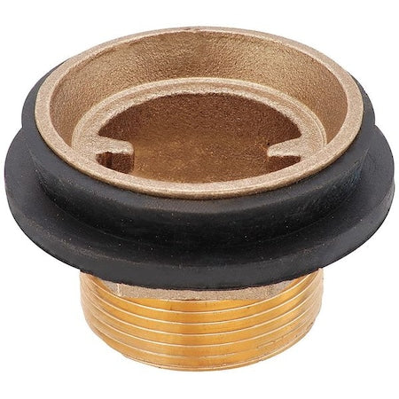 ToiletSpud, 1-1/2 x 1-1/4", Brass/Rubber