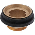 Toilet Spud, 2 x 1 1/2 In, Brass/Rubber
