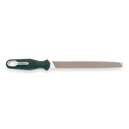 10" Mill Single Cut Bastard File with Ergonomic Handle
