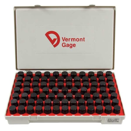 Black Ox-Coated Pin Gauge Set, Dim Type "