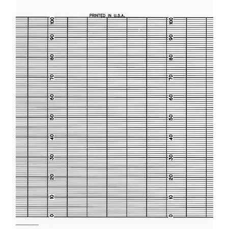 Strip Chart,Fanfold,Range 0 to 100,26 Ft