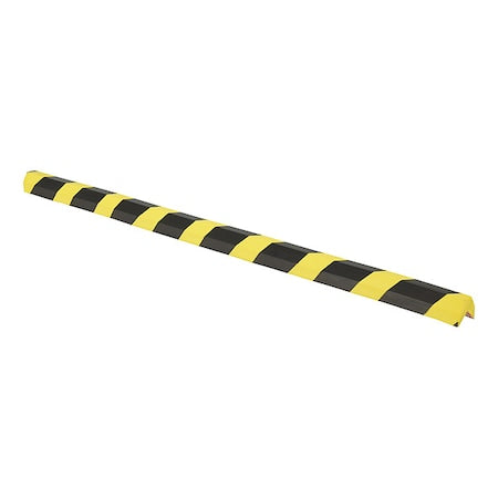 Corner Guard, Black/Yellow, 7/16"W X 36"H