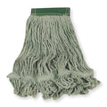 5in String Wet Mop, 16oz Dry Wt, Side Gate Connect, Loop-End, Green, Cotton/Synthetic, FGD25206GR00