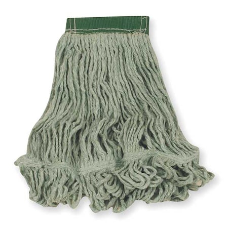 5in String Wet Mop, 16oz Dry Wt, Side Gate Connect, Loop-End, Green, Cotton/Synthetic, FGD25206GR00