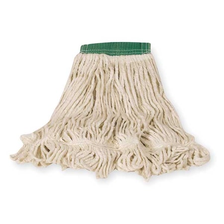 5in String Wet Mop, 16oz Dry Wt, Side Gate Connect, Loop-End, White, Cotton/Synthetic, FGD25206WH00