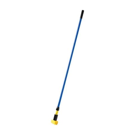60" Clamp On Wet Mop Handle, Blue, Fiberglass