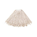 1 in String Wet Mop, 20 oz Dry Wt, Slide On Connection, Cut-End, White, Cotton