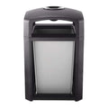 Landmark Series(R) 35 gal Square Outdoor Can, Sable, None, Plastic, 26 in