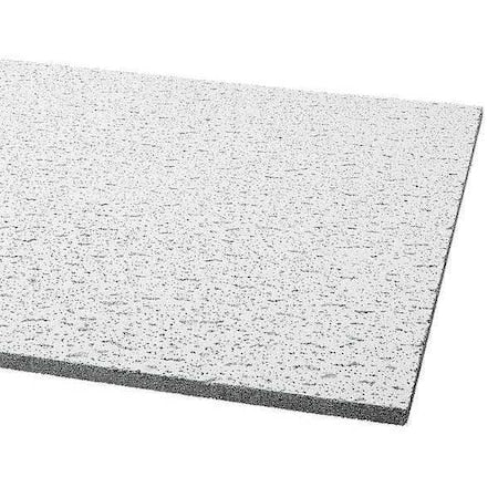 Fissured Ceiling Tile, 24 in W x 24 in L, Square Lay-In, 15/16 in Grid Size, 16 PK