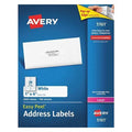Laser Label, 4 in Label W, 1 in Label H, 20 Labels per Sheet White