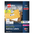Laser Label, 2 5/8 in Label W, 1 in Label H, 30 Labels per Sheet White