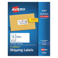 Inkjet Label, 4 in Label W, 2 in Label H, 10 Labels per Sheet White