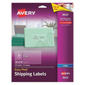 Inkjet Label, 4 in Label W, 2 in Label H, 10 Labels per Sheet Clear