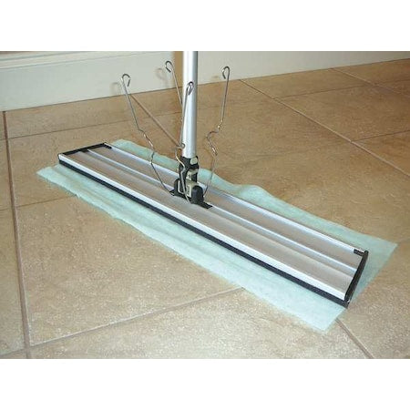 24"" Spring Clip Dust Mop Frame, Aluminum